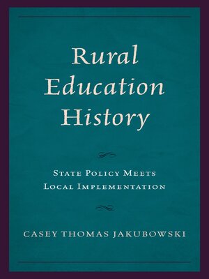cover image of Rural Education History